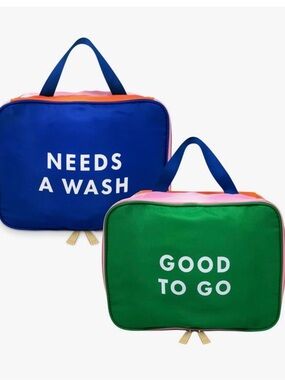Kate Spade Travel Laundry Bag Storage Cube Suitcase Clothes Double Sided